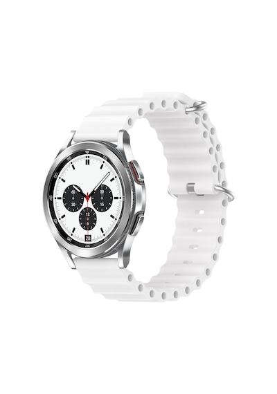 Microsonic Samsung Uyumlu Gear S3 Classic Kordon Ocean Band Beyaz