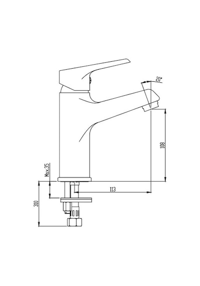 Nsk Visia Plus Lavabo Bataryası Krom N3011202