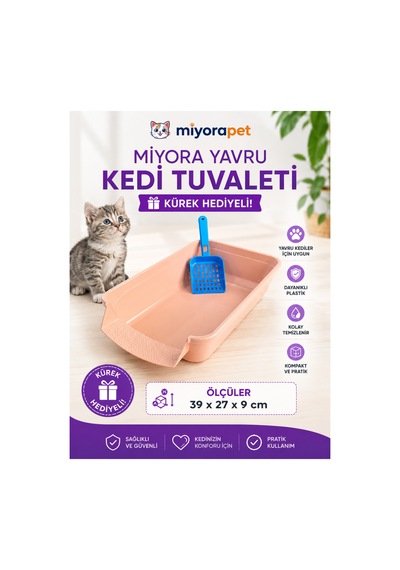 Yavru Kedi Tuvaleti-ekru