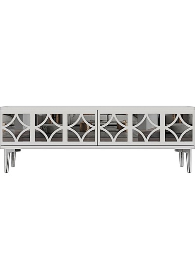 Tsa1236bs Öz Tv Sehpası Beyaz-silver 120cm Tsa1236bs Öz Tv Sehpası Beyaz-silver 120cm