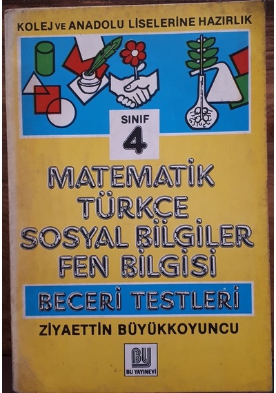 4.Sınıf Beceri Testleri Konu Soru1987 Yılı Basımıbeceri Testler