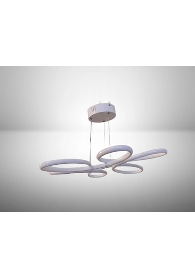 Dmr Lotus Çiçek Sarkıt Led Avize Beyaz Kasa Üç Renk 6500k/4000k/3000k Beyaz Ilık/bbeyaz/sarı Günış Çok Renkli