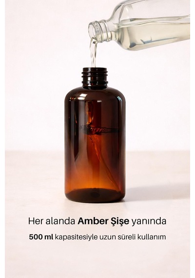 Amber Dispenser Şişe 500 Ml - 6 Adet