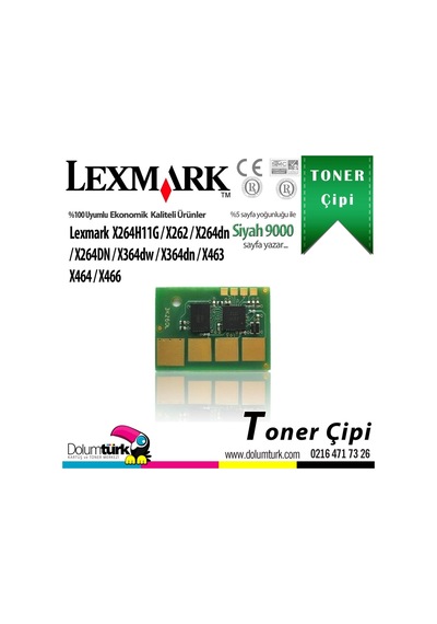 Tonerturk Lexmark X264H11G / X262 / X264Dn / X264Dn / X364Dw / X364Dn Toner