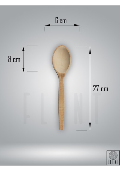 Gürgen Ağacı Ahşap Kaşık El Yapımı 27 cm Mutfak Yemek ve Servis Kaşığı