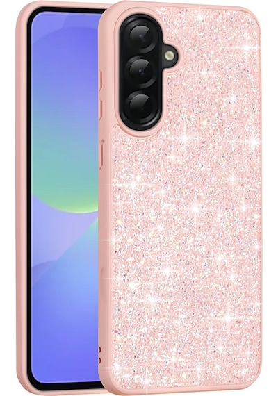 Samsung Galaxy A56 Uyumlu Kılıf Parlak Taşlı Tasarım Pırlanta Kapak