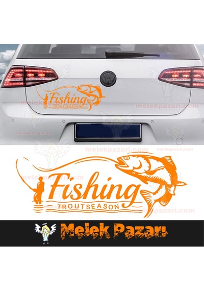Alabalık Mevsimi, Balık Avı,Avcılık Oto Sticker