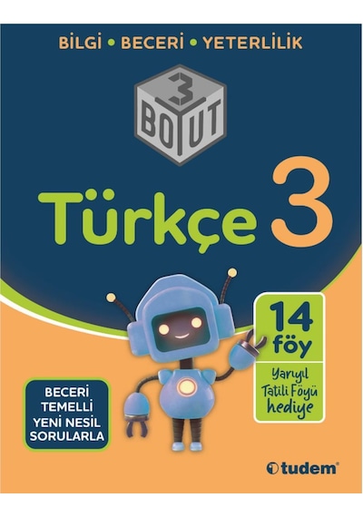 3.Sınıf Türkçe 3 Boyut -  Tudem Yayınları