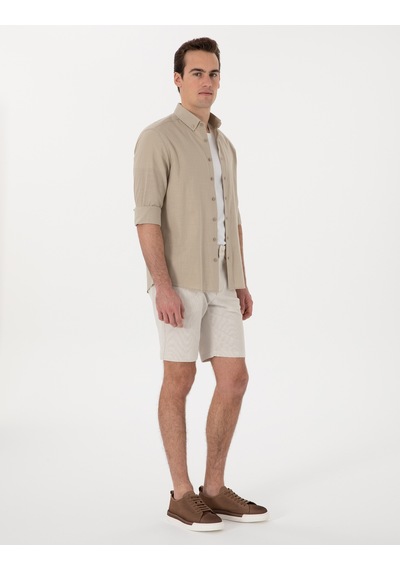 Pierre Cardin Erkek Bej Şort / Bermuda 50305289-vr011 Bej