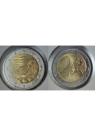 Almanya 2 Euro 2024 J. Hatıra-mecklenburg - Vorpommern. Kapamada Çilaltı.
