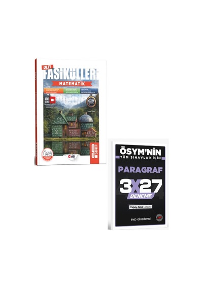 Ulti 2027 9. Sınıf Matematik Ulti Fasikülleri+ Evp Akademi Paragraf