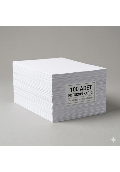 A4 80 G/m² 100 Adet Beyaz Fotokopi Kağıdı