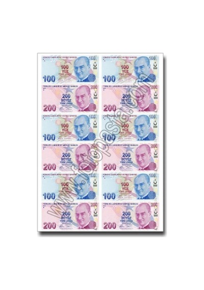 Türk Lirası Yenilebilir Resim Baskısı N11.15915