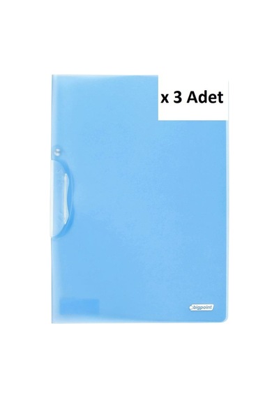 Bigpoint Yandan Sıkıştırmalı Dosya A4 Mavi X 3 Adet Diğer