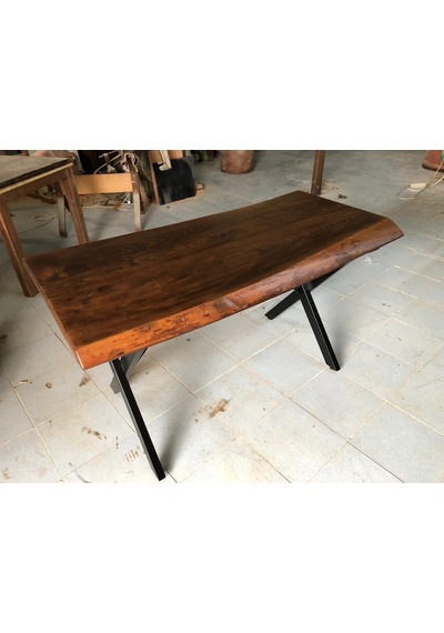 Bintaşmobilya Kütük Masa Ceviz Rengi 130X75.Cm