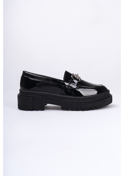 Nonte Kadın Rugan Loafer A005-k1001 Siyah