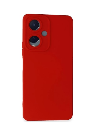 Vivo Y17s Uyumlu Kılıf Nano İçi Kadife Silikon - Kırmızı