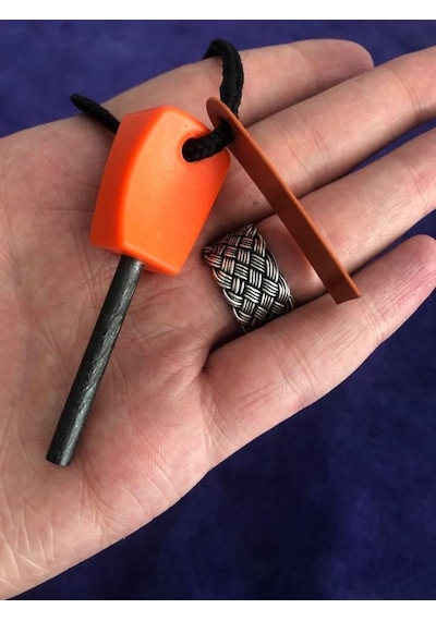 Magnezyum Çubuğu Turuncu - Ateş Başlatıcı Magnezyum Çubuk Çok Renkli