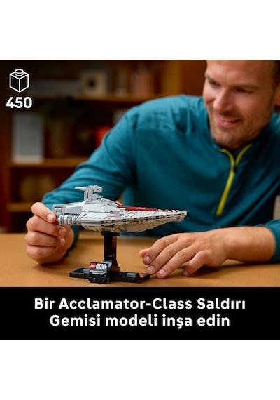LEGO® Star Wars™ Acclamator Sınıfı Hücum Gemisi 75404 - Star Wars Seven Yetişkinler için Koleksiyonluk Yaratıcı Model Yapım Seti (450P) LEGO® Star Wars™ Acclamator Sınıfı Hücum Gemisi 75404 - Star Wars Seven Yetişkinler için Koleksiyonluk Yaratıcı Model Yapım Seti (450P)