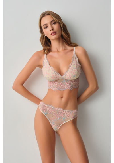 Suwen Clara Dantelli Brazilian String Külot Wsl10210189995 Renkli Desenli