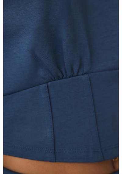 Penti İndigo Belle Line Bisiklet Yaka Crop Sweatshirt