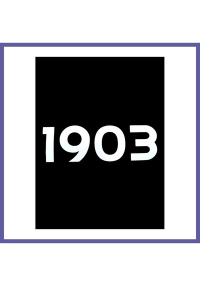 Bezos 1903 Yazılı Oto Sticker Beyaz 20x7cm Nıda