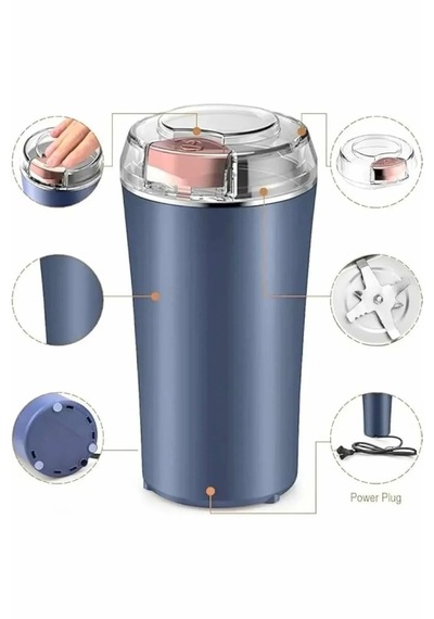 Astraltech Kahve Ve Baharat Öğütücü Kolay Temizlenebilir Paslanmaz Çelik Taşınabilir Çok Renkli