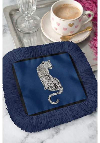 Leopar Motifli Saçaklı Sunum Peçetesi-lüks Vahşi Şıklık Bohem Lacivert Bardak Altlığı Servis Mendili Ayışığı Mint Yeşili Leopar Motifli Saçaklı Sunum Peçetesi-lüks Vahşi Şıklık Bohem Lacivert Bardak Altlığı Servis Mendili Ayışığı Mint Yeşili