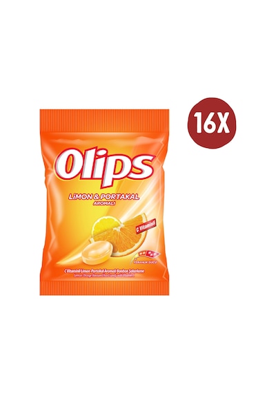 Kent Olips Limon & Portakal Aromalı Bonbon Şekerleme 16 x 76 G