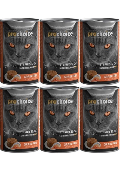 Pro Choice Sterilised Somonlu Kedi Konservesi Pate 12 x 400 G