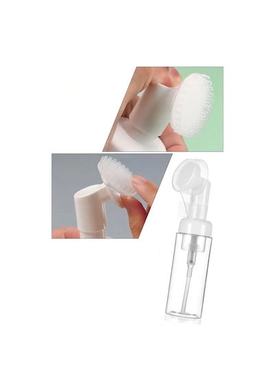 Çanta Boy Köpük Hazneli Silikon Uçlu Yüz Temizleme Şişesi 150 Ml Köpük Püskürtmeli