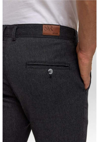 Süvari Siyah Slim Armürlü Pantolon Pn2020500731-s09 Siyah