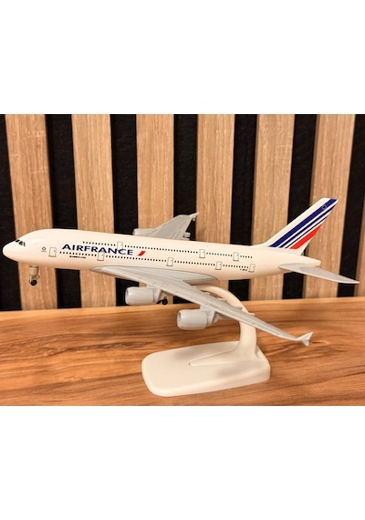 Air France F-hpjh Metal Maket Uçak 24 Cm Koleksiyonluk Model Uçak Ofis Dekorasyonu & Hareketli Tekerlekli