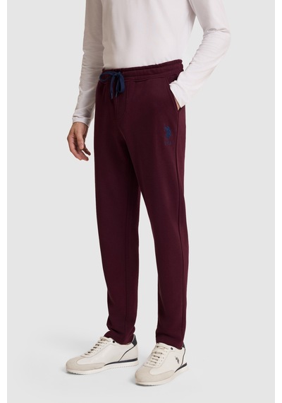 U.S. Polo Assn. Erkek Bordo Slim Fit Bağcıklı Eşofman Altı 50329409-vr180 Dark Plum