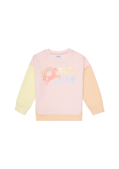 U.s. Polo Assn. Kız Çocuk Açık Pembe Sweatshirt 50317979-vr078 Acık Pembe
