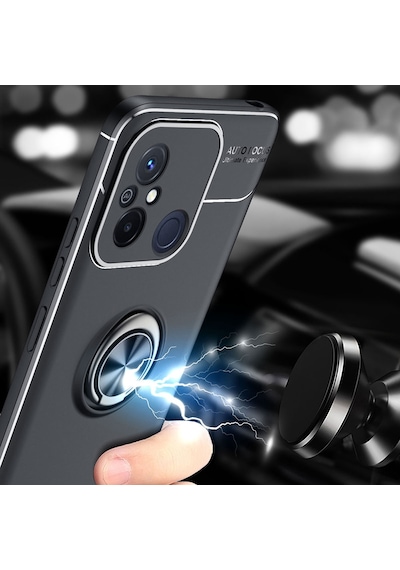 Xiaomi Redmi 12c Kılıf Zore Ravel Silikon Kapak Mavi