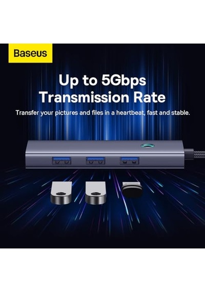 4-port Hub Space Grey Usba To Usb3.0 4