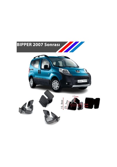 Peugeot Bipper Kaput İzalatör Klipsi 2007 Sonrası 25 Adetli Paket