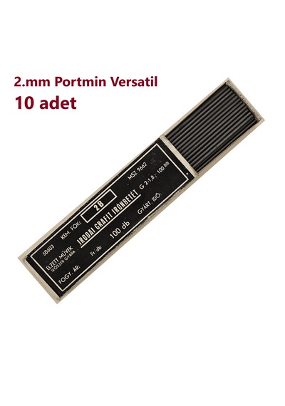 2b - 2-1,8mm - 10cm Portmin Versatil Çizim Kalem Ucu 10adet