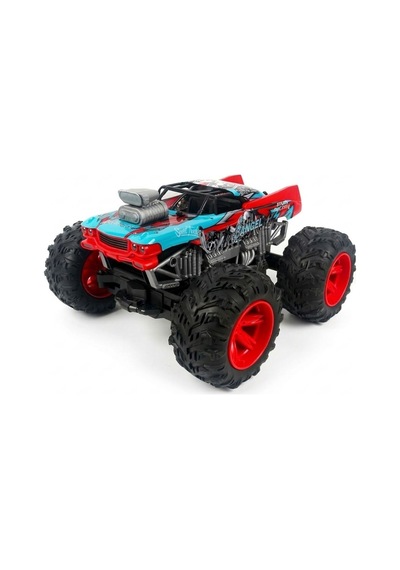 1:12 Big Patfoot Usb Şarjlı Uzaktan Kumandalı Off Road Araba 32 Cm 16156 Kırmızı Çok Renkli