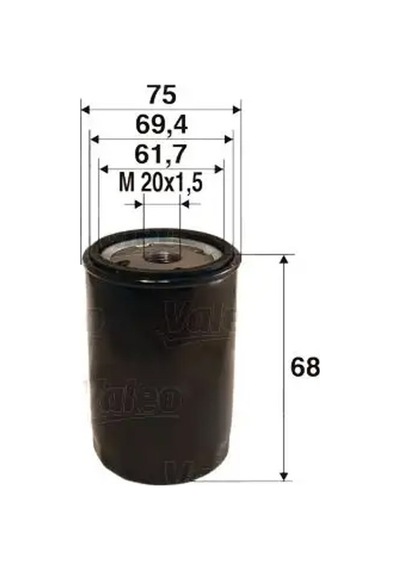 Fiat Albea Yag Filtresi 1.6 2002-2007 Valeo 586051