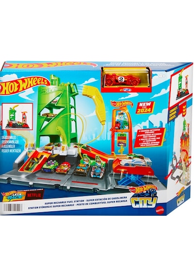 Hot Wheels Elektrikli Araç Şarj İstasyonu Oyun Seti HTN79