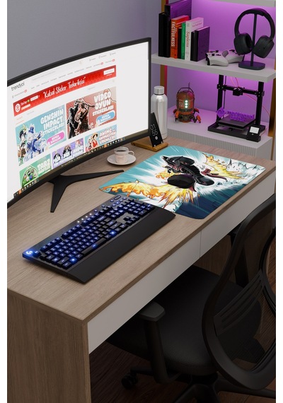 Mavuika Genshin Impact Anime Gacha V4 - 48x40 Xl Gaming Mouse Pad Fare Altlığı