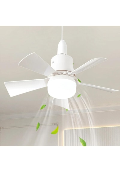 82 Watt Vantilatör 3 Kademe Hız Dimmerli 3 Renk Led Işık Cata Karayel Kumandalı Fan Torch Led Ampul Çok Renkli