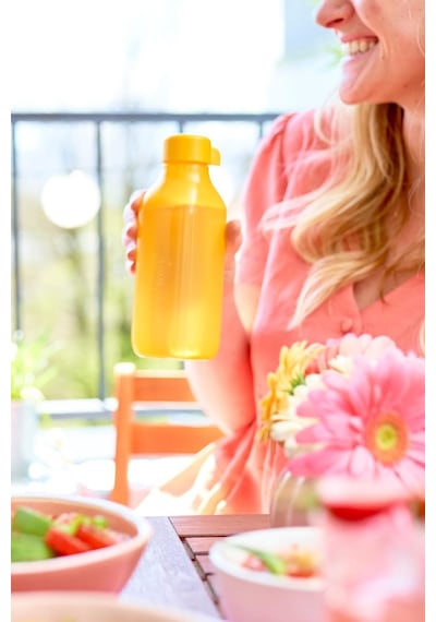 Tupperware Eco Şişe Kare 500 Ml Turuncu