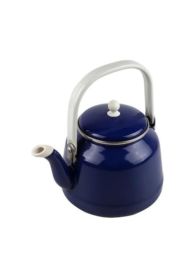 Alev Vintage Emaye Demlik Kettle 1,5lt Lacivert Lacivert