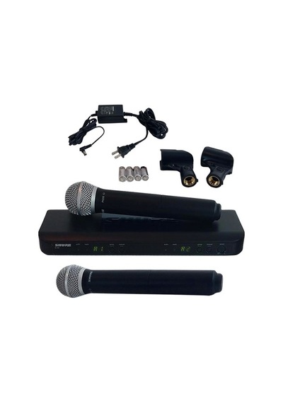 Shure BLX288E/PG58 Çift El Kablosuz Mikrofon Seti
