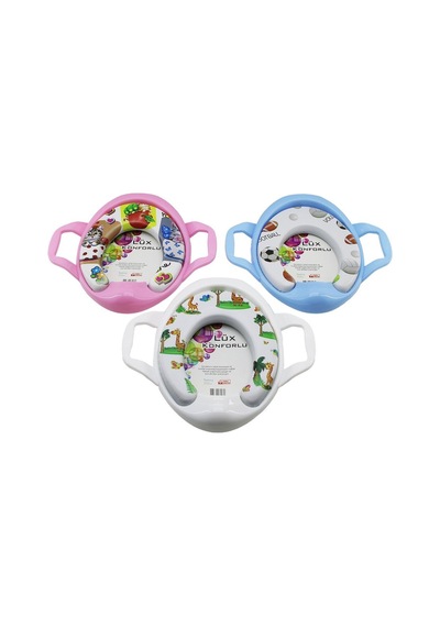 Softy Et-045 Çocuk Klozet Oturak Kulplu Comfort Lüx Konforlu Resimli Süngerli