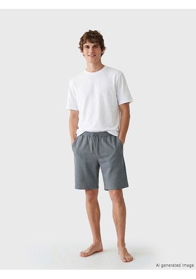 Lc Waikiki Lc Waıkıkı Gri Standart Kalıpı Erkek Pijama Alt Şort