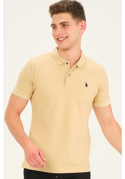 T8561 Dewberry Erkek Tshırt-bej Bej